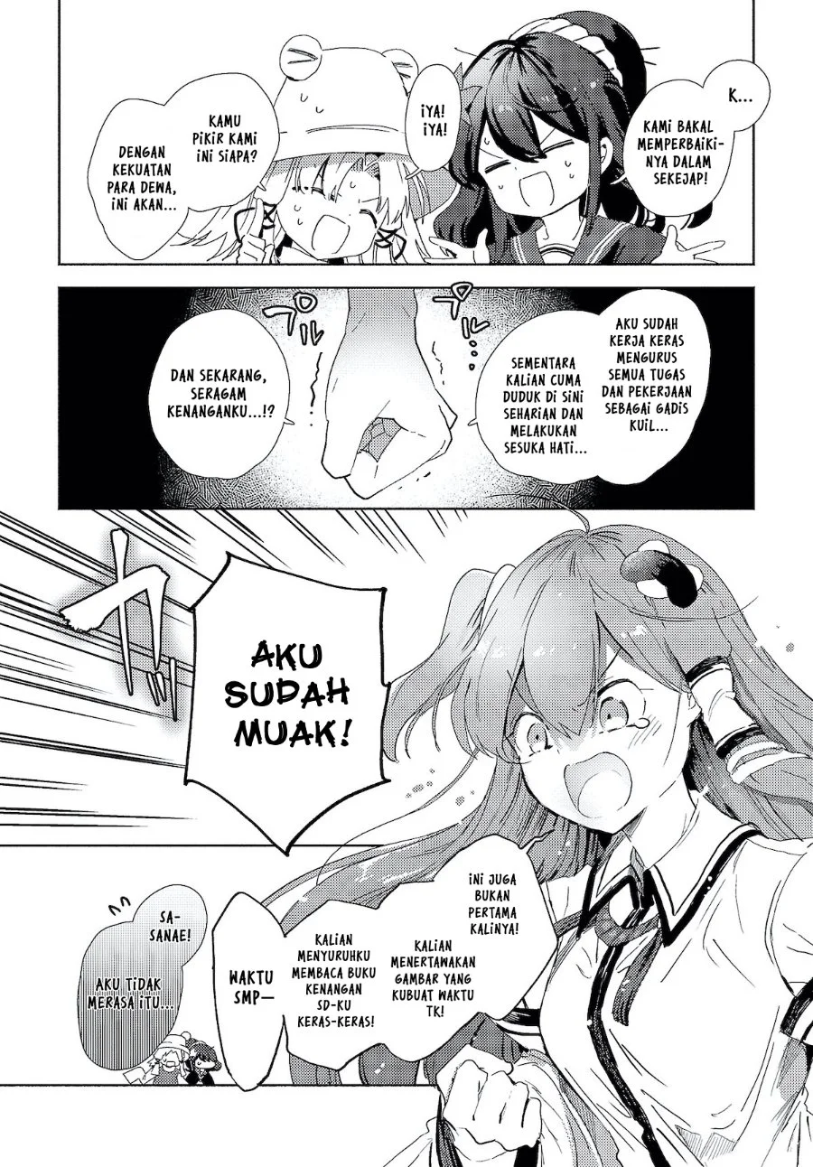 Touhou Project Niji Sousaku Series: Sanae-san wa Iedechuu! Chapter 1.1 - halaman 8
