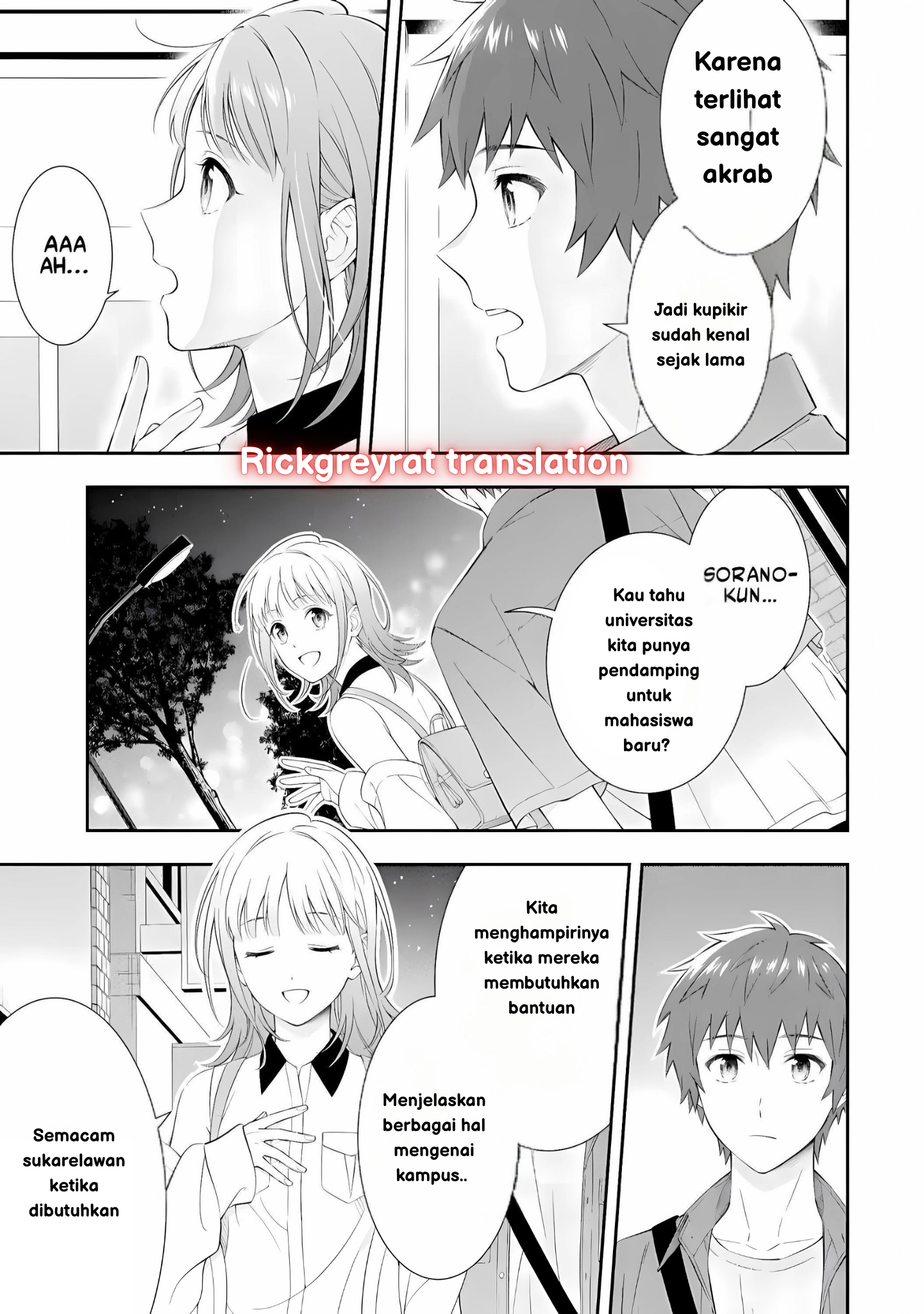 Toumei na Yoru ni Kakeru Kimi to, Me ni Mienai Koi wo Shita. Chapter 1 - halaman 14