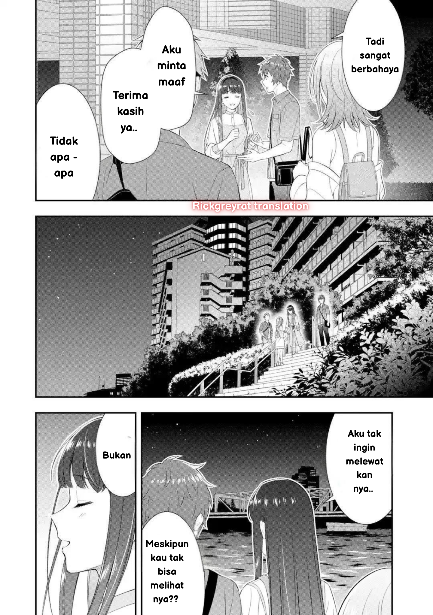 Toumei na Yoru ni Kakeru Kimi to, Me ni Mienai Koi wo Shita. Chapter 1 - halaman 29