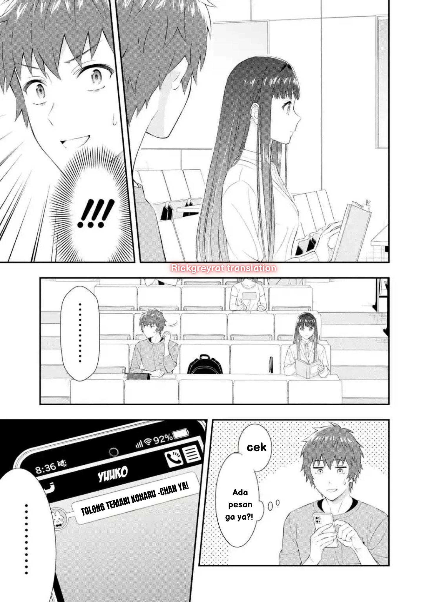 Toumei na Yoru ni Kakeru Kimi to, Me ni Mienai Koi wo Shita. Chapter 1 - halaman 36