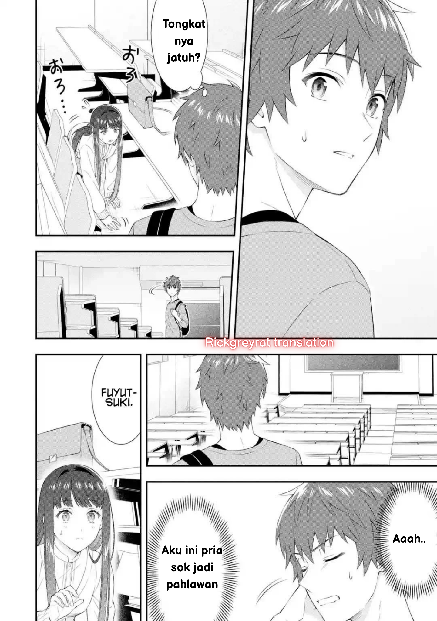Toumei na Yoru ni Kakeru Kimi to, Me ni Mienai Koi wo Shita. Chapter 1 - halaman 47
