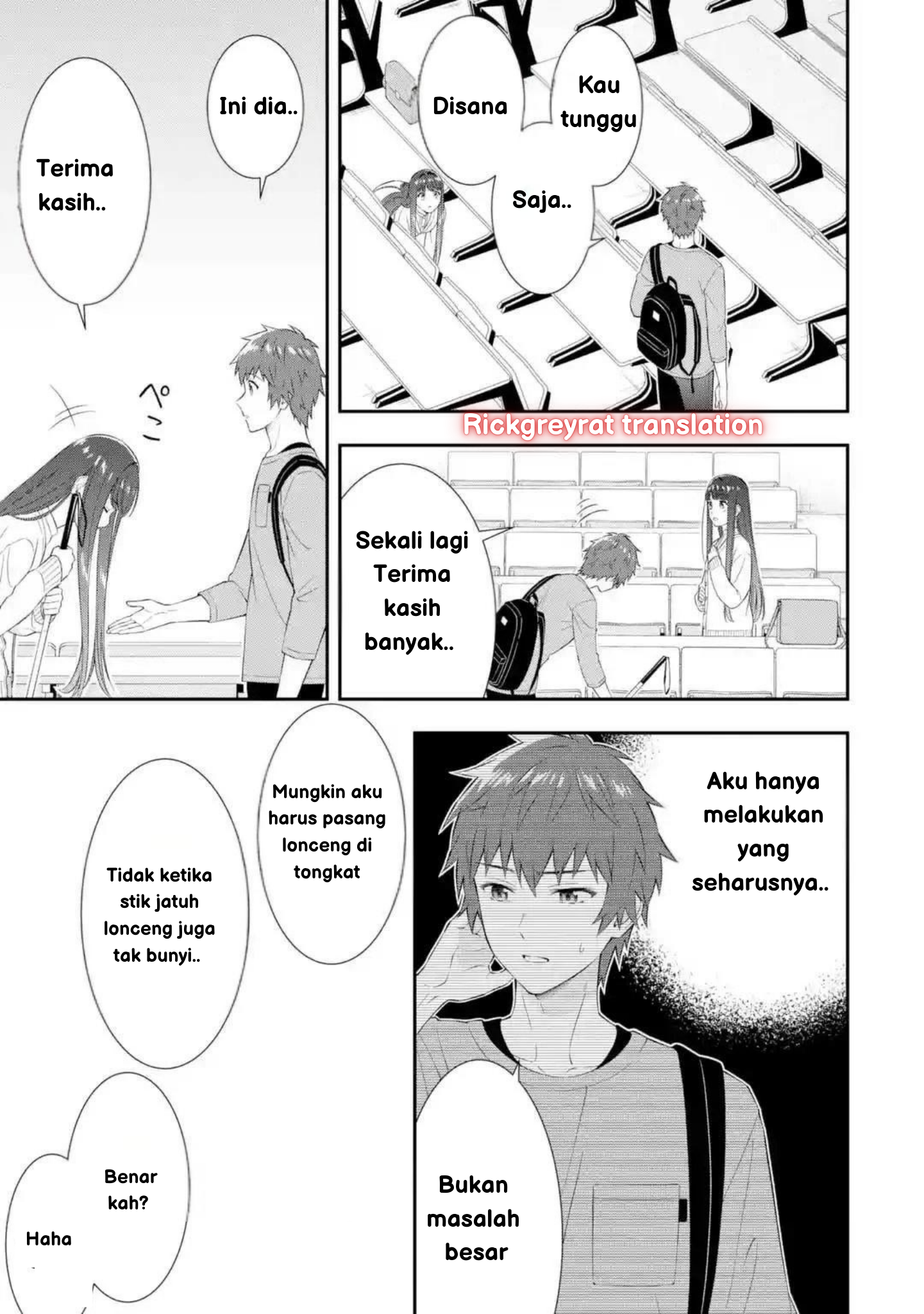 Toumei na Yoru ni Kakeru Kimi to, Me ni Mienai Koi wo Shita. Chapter 1 - halaman 48