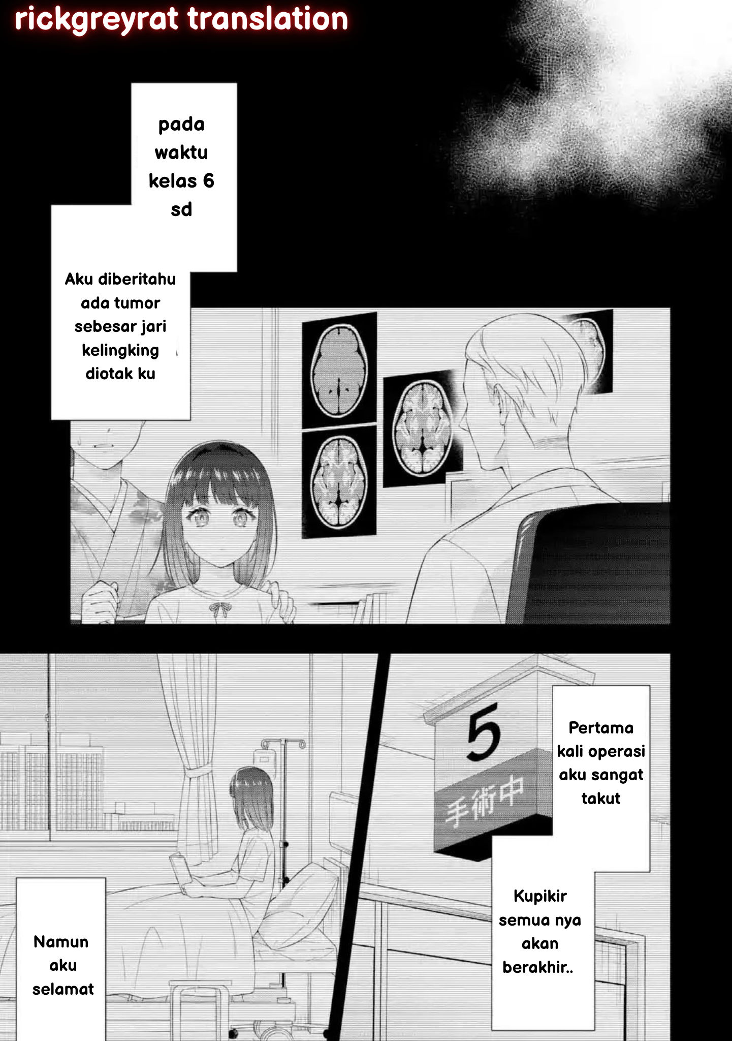 Toumei na Yoru ni Kakeru Kimi to, Me ni Mienai Koi wo Shita. Chapter 1 - halaman 52