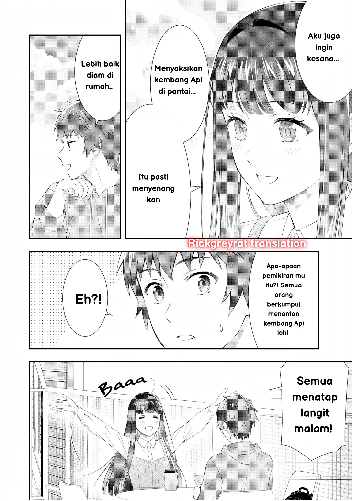 Toumei na Yoru ni Kakeru Kimi to, Me ni Mienai Koi wo Shita. Chapter 3 - halaman 14