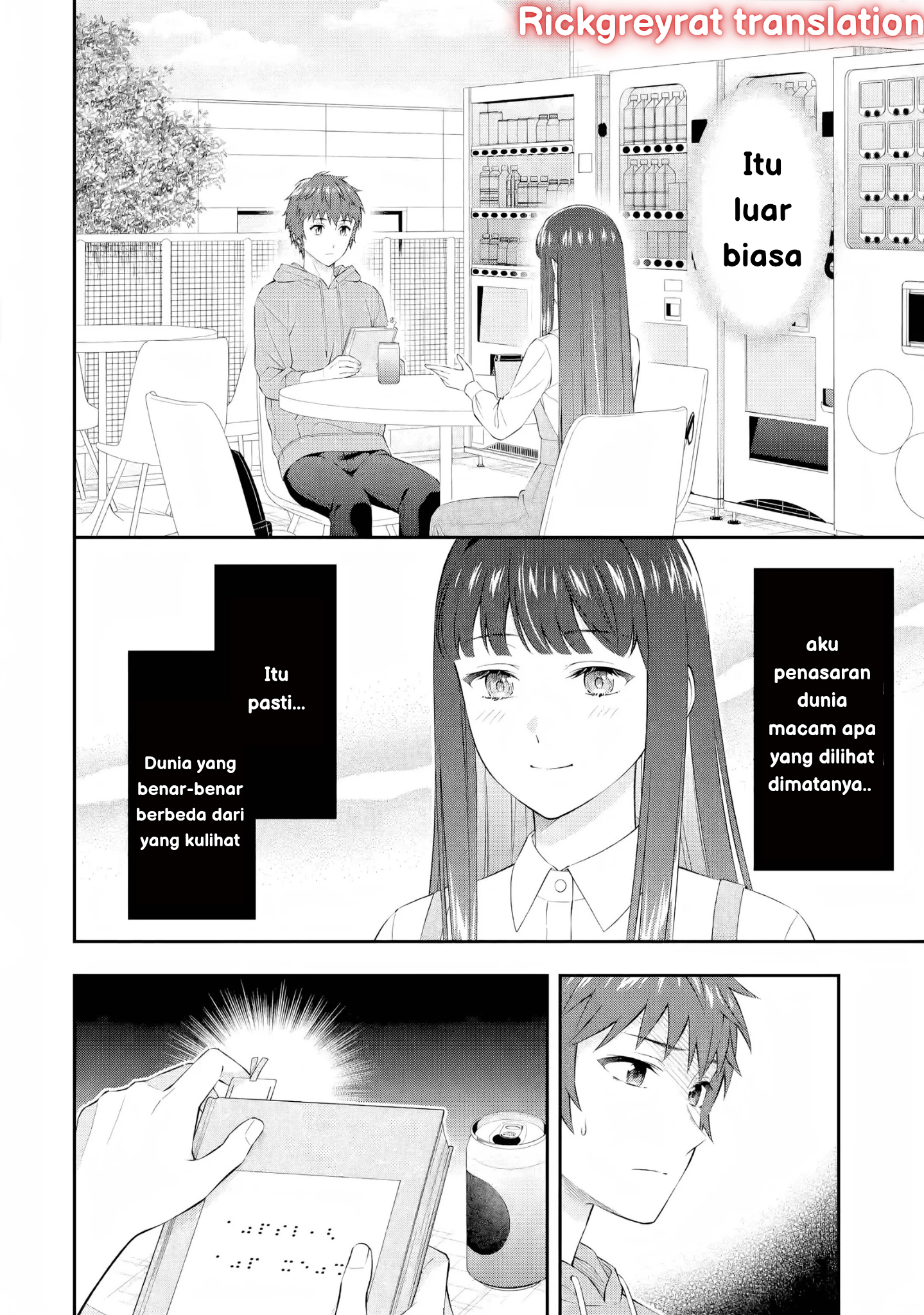 Toumei na Yoru ni Kakeru Kimi to, Me ni Mienai Koi wo Shita. Chapter 3 - halaman 16