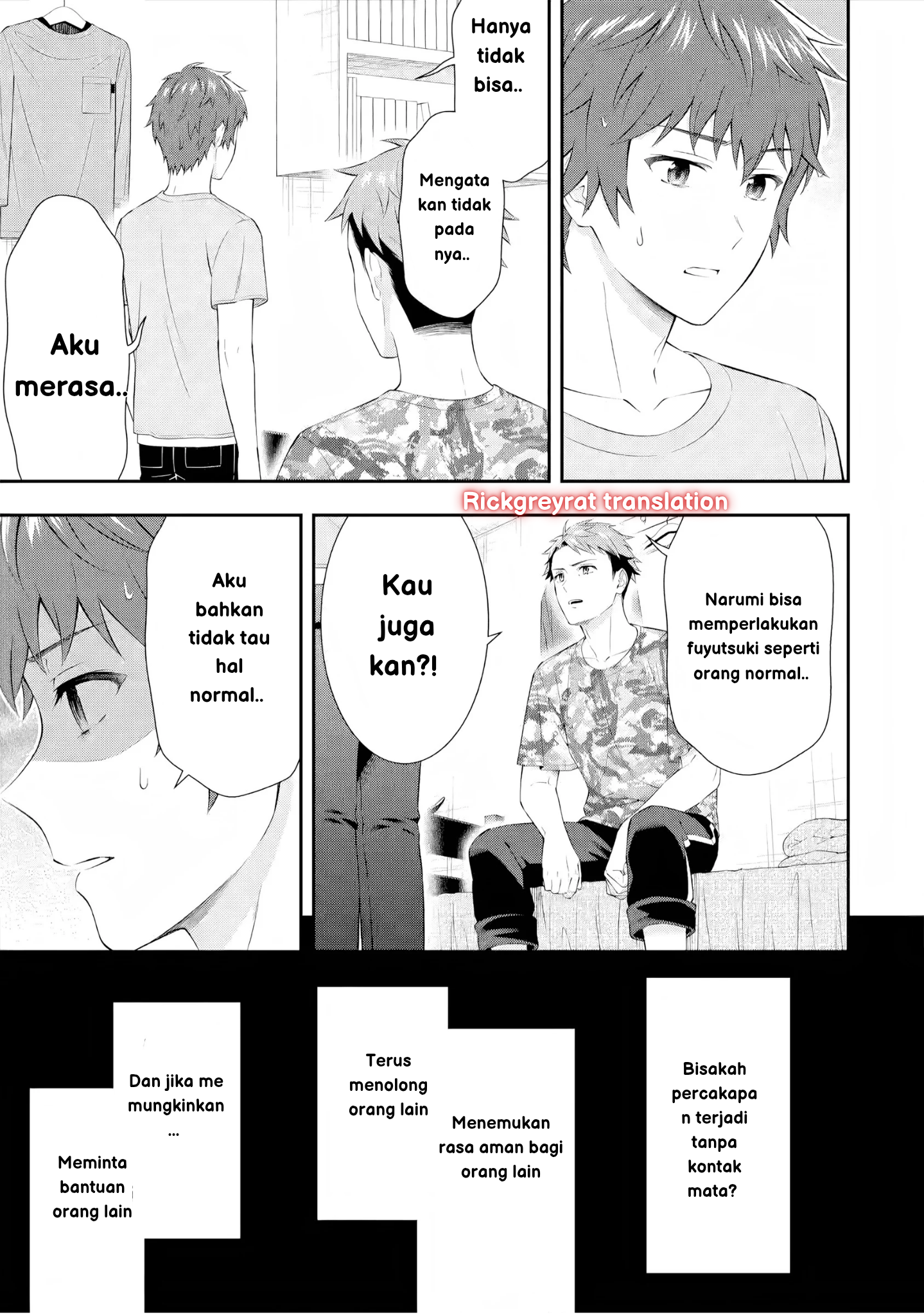 Toumei na Yoru ni Kakeru Kimi to, Me ni Mienai Koi wo Shita. Chapter 3 - halaman 45