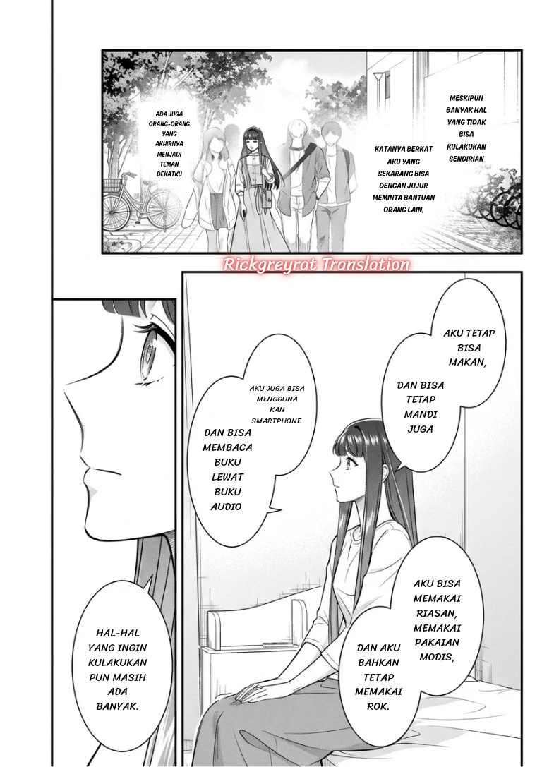 Toumei na Yoru ni Kakeru Kimi to, Me ni Mienai Koi wo Shita. Chapter 5.1 - halaman 23