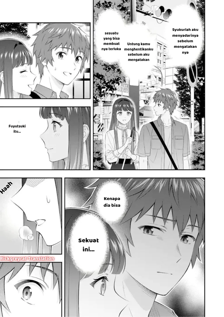 Toumei na Yoru ni Kakeru-kun to, Me ni Mienai Koi wo Shita. Chapter 4.1 - halaman 14