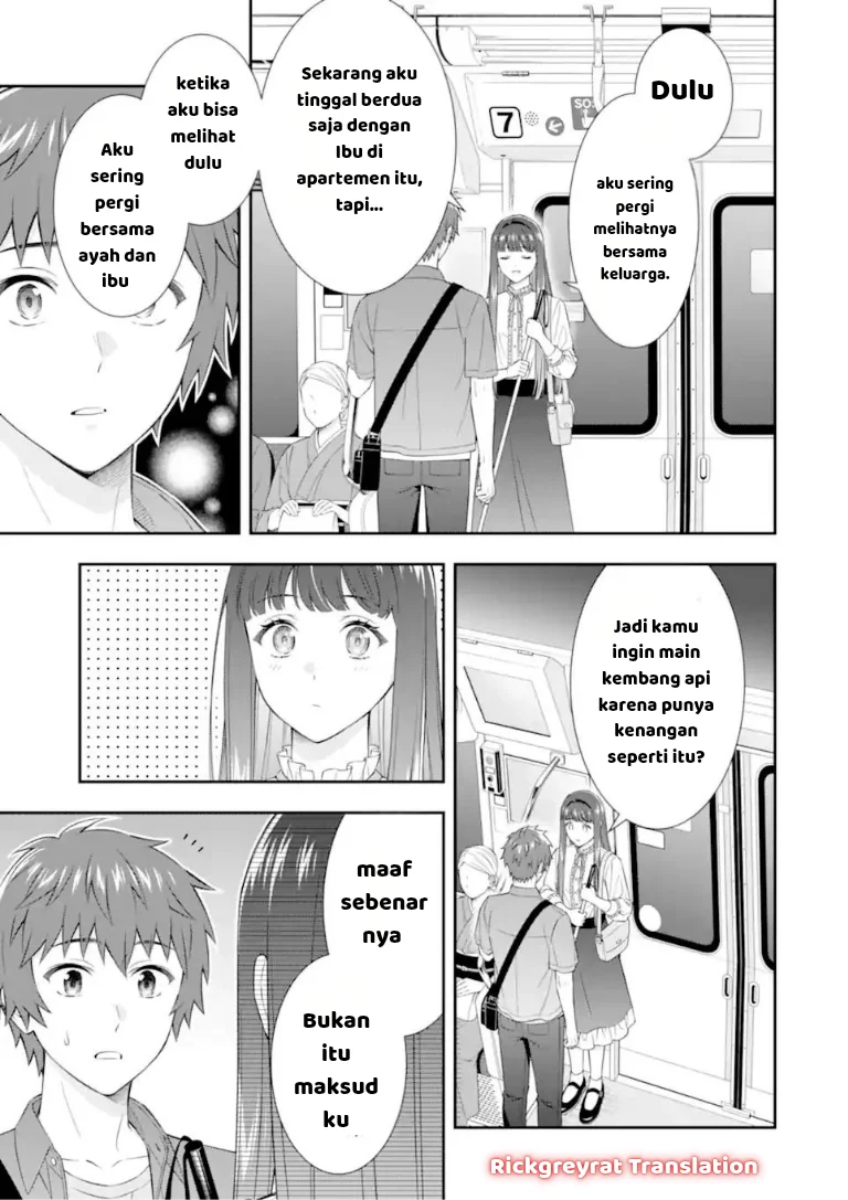 Toumei na Yoru ni Kakeru-kun to, Me ni Mienai Koi wo Shita. Chapter 4.1 - halaman 6