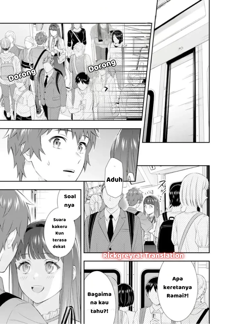 Toumei na Yoru ni Kakeru-kun to, Me ni Mienai Koi wo Shita. Chapter 4.1 - halaman 8
