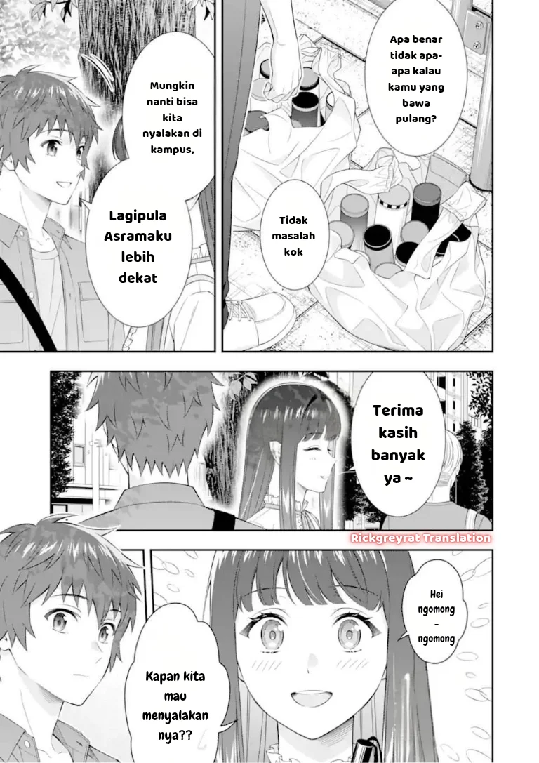 Toumei na Yoru ni Kakeru-kun to, Me ni Mienai Koi wo Shita. Chapter 4.2 - halaman 10