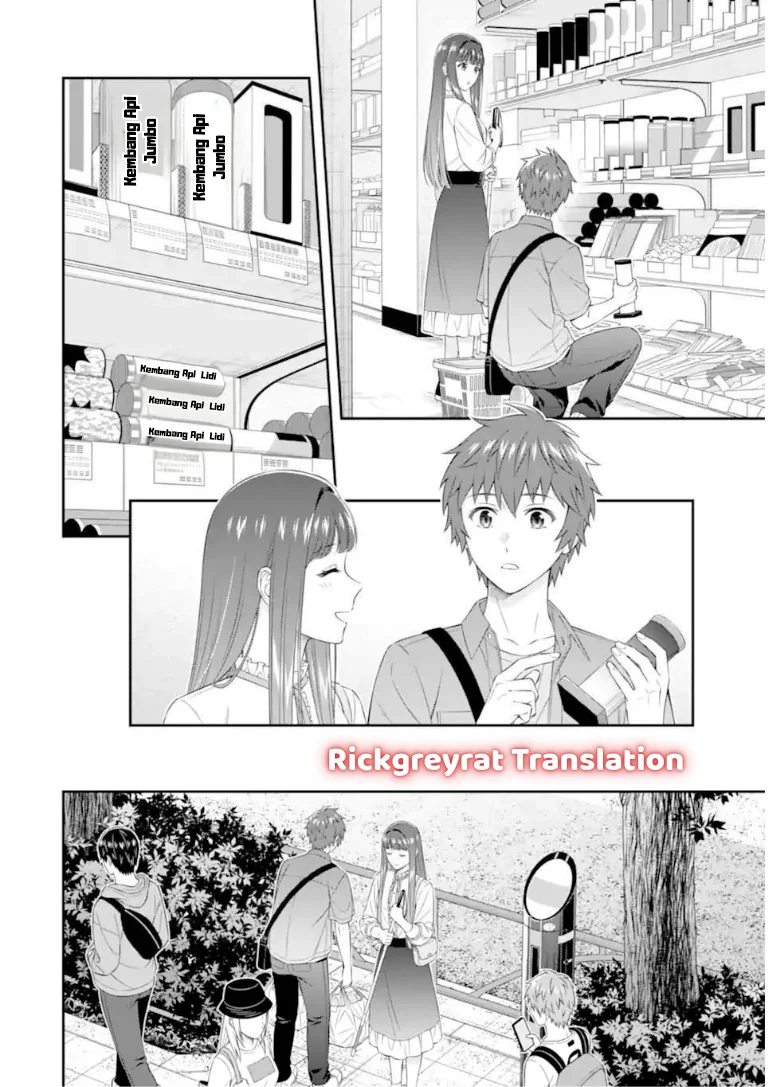 Toumei na Yoru ni Kakeru-kun to, Me ni Mienai Koi wo Shita. Chapter 4.2 - halaman 9