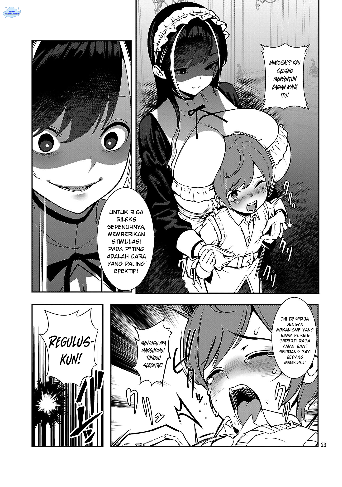 Tousan wa "Kensei", Kaasan wa "Kenshin", Boku wa "Ochinp〇 Chanbara Master" Chapter 1 - halaman 28