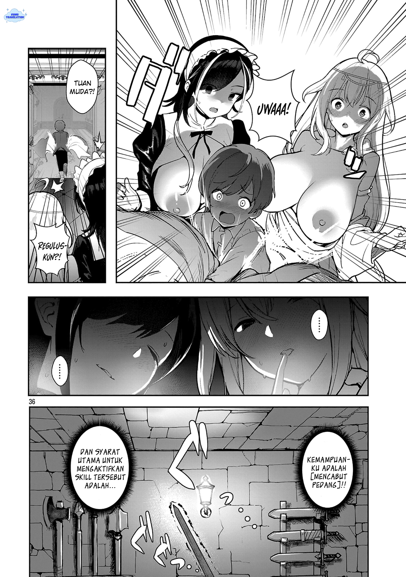 Tousan wa "Kensei", Kaasan wa "Kenshin", Boku wa "Ochinp〇 Chanbara Master" Chapter 1 - halaman 41