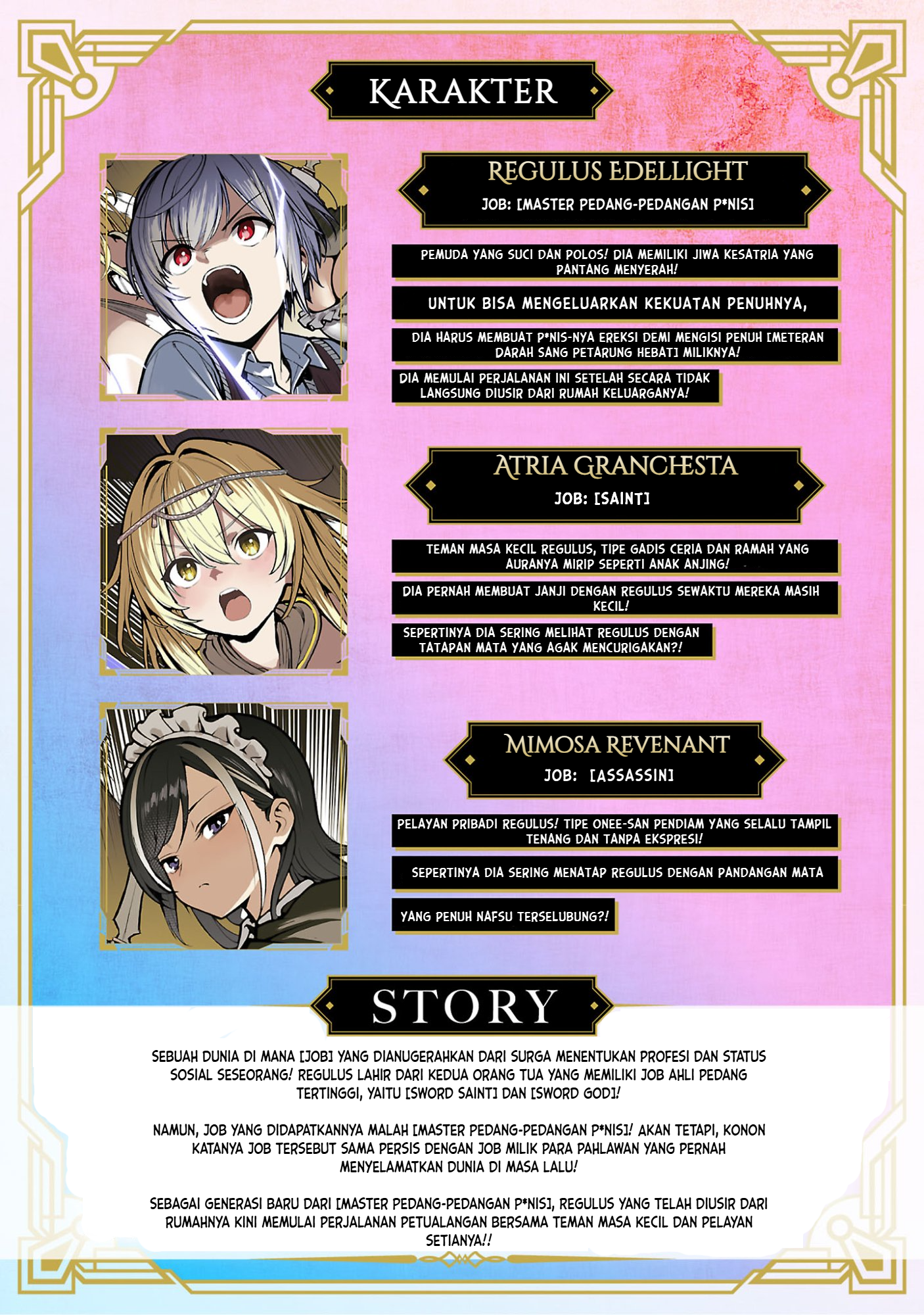 Tousan wa "Kensei", Kaasan wa "Kenshin", Boku wa "Ochinp〇 Chanbara Master" Chapter 2 - halaman 3