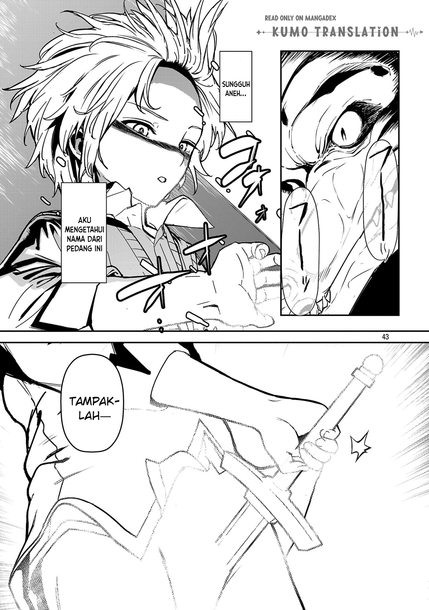 Tousan wa "Kensei", Kaasan wa "Kenshin", Boku wa "Ochinp〇 Chanbara Master" Chapter 2 - halaman 45