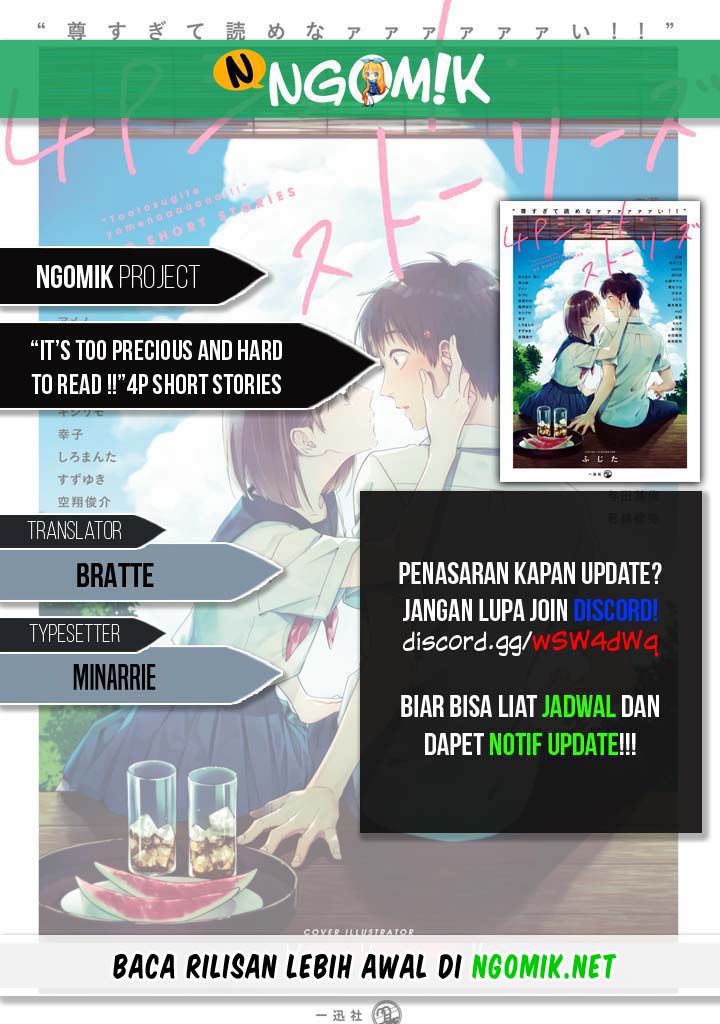 "Toutosugite Yomenaaaaaaai!!" 4P Short Stories Chapter 30 - halaman 1