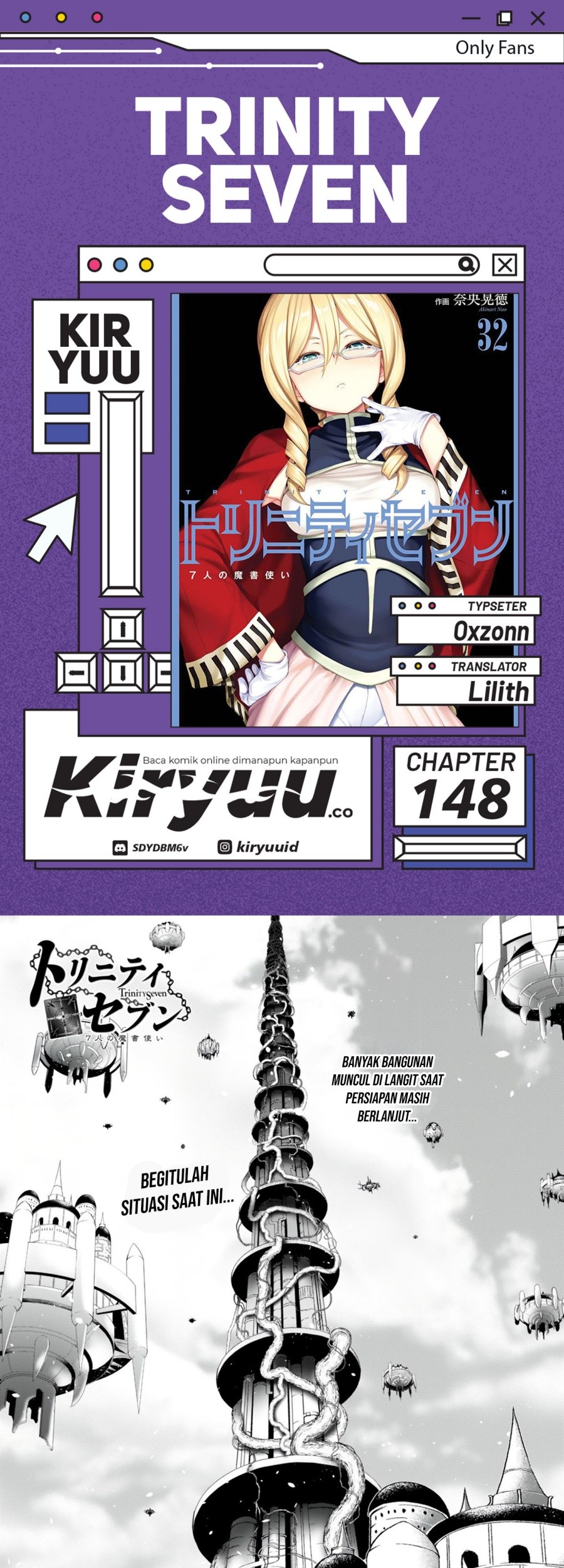 Trinity Seven Chapter 148 - halaman 1