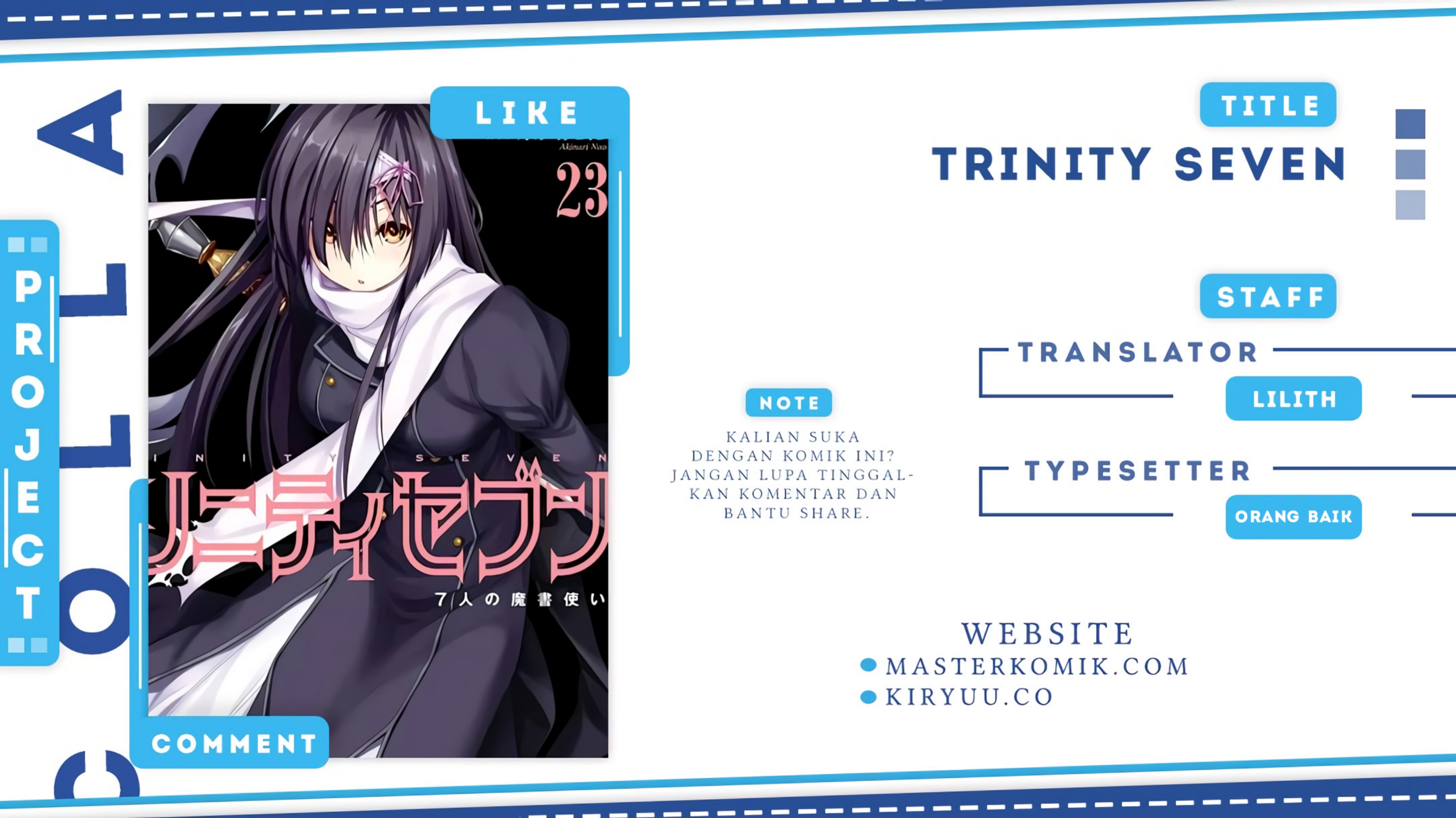 Trinity Seven Chapter 96 - halaman 1