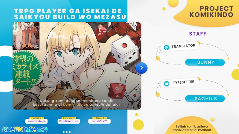 TRPG Player Ga Isekai De Saikyou Build Wo Mezasu Chapter 1.1 - halaman 1