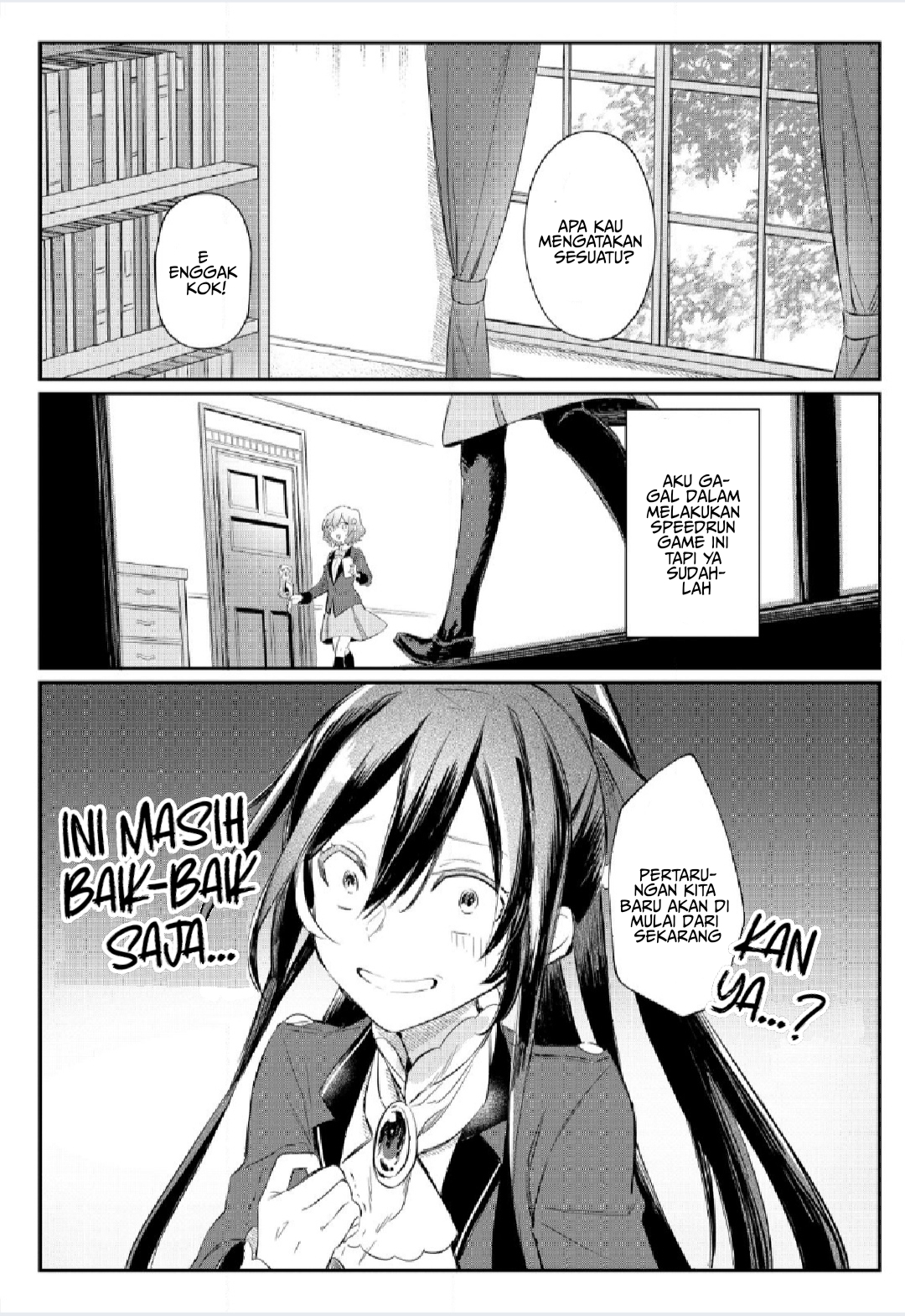 TS Akuyaku Reijou Kamisama Tensei Zennin Tsuihou Haishin RTA: Kiraware Tsuihou End wo Mezashiteru noni Saikyou Musou Road kara Orirarenai Chapter 1 - halaman 28