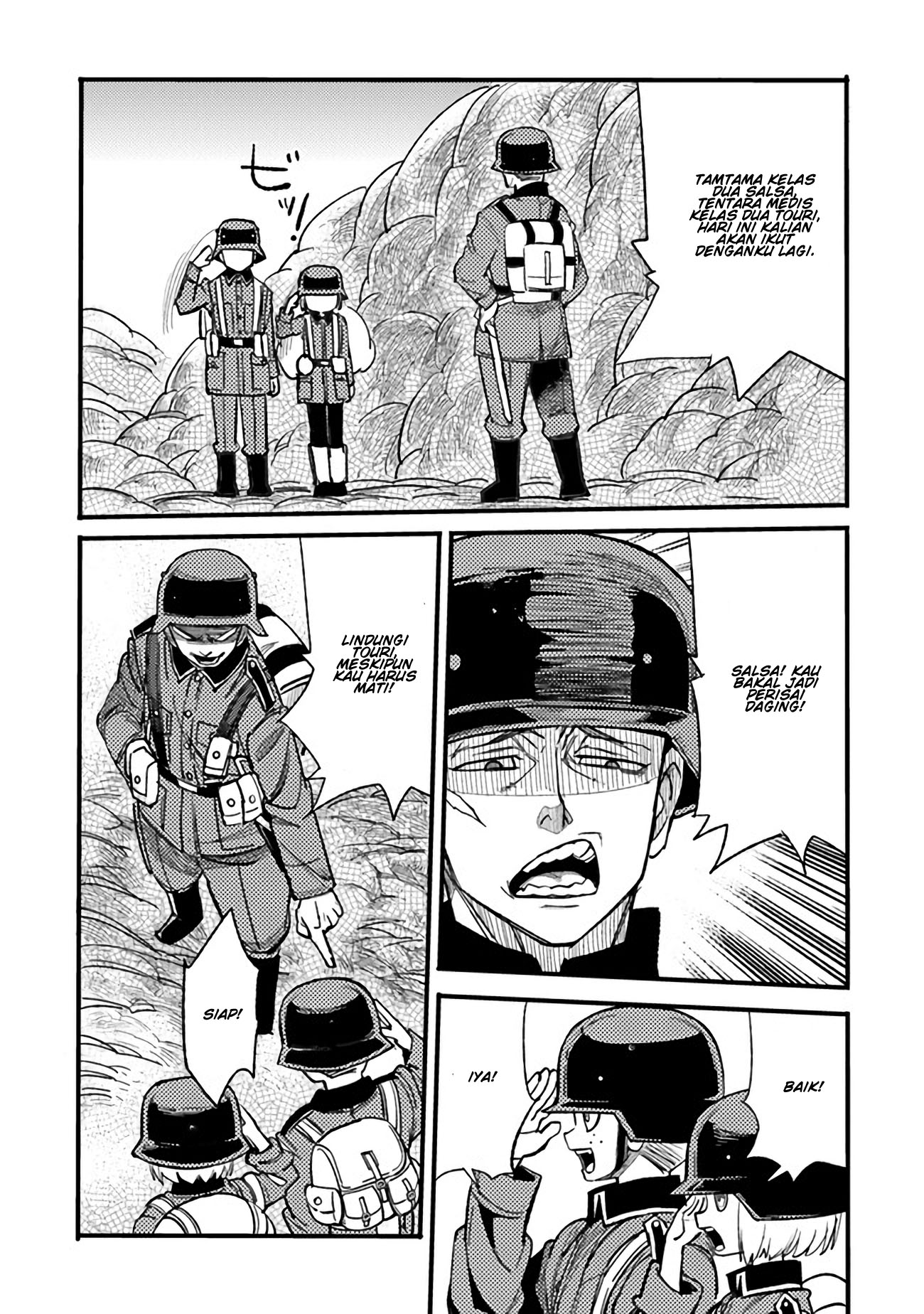 TS Eiseihei-san no Senjou Nikki Chapter 3.1 - halaman 6