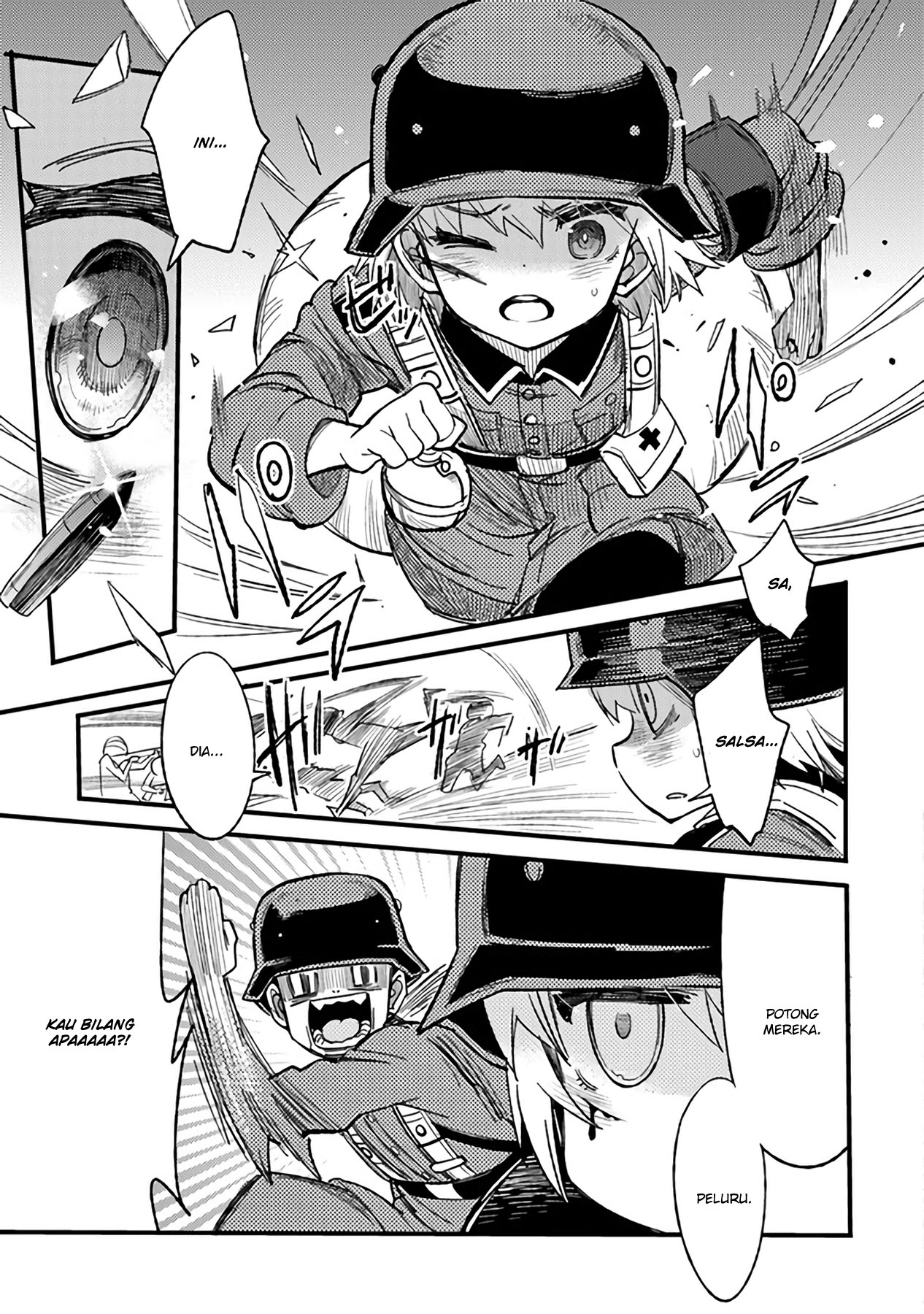 TS Eiseihei-san no Senjou Nikki Chapter 3.2 - halaman 14