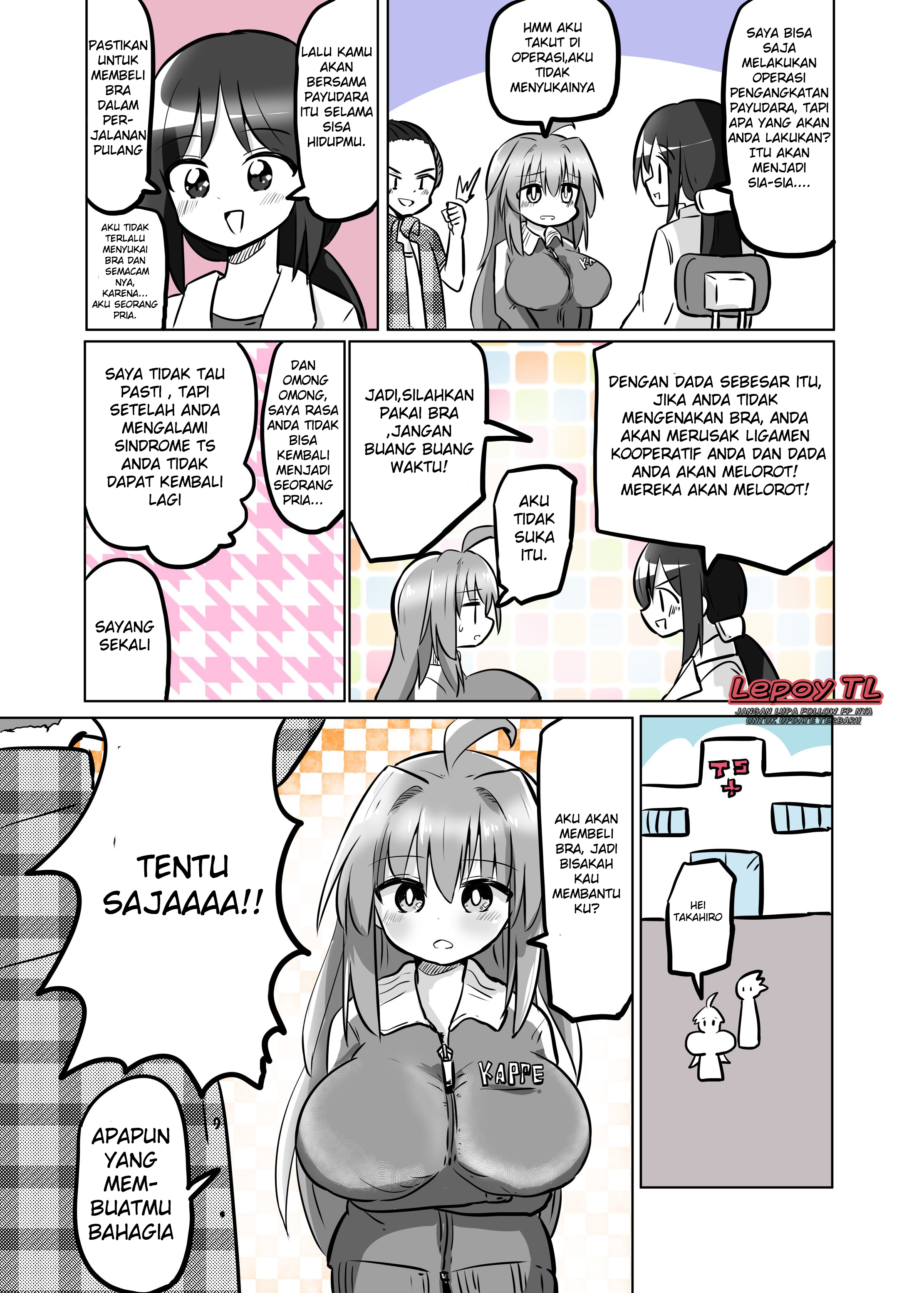 TS Shita Kedo Mune ga Deka Sugiru Chapter 5 - halaman 1