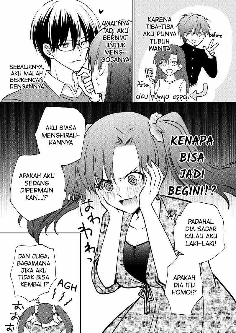 TS shita node Jimi na Doukyuusei wo Yuuwaku shite kara Kau Tsumori ga Nanyakanya de Tsukiau Koto ni Natta Ken Chapter 1 - halaman 1