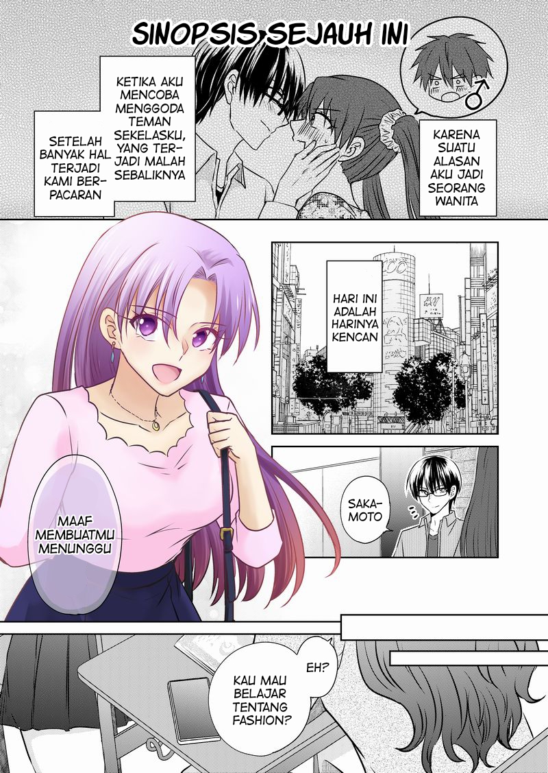 TS shita node Jimi na Doukyuusei wo Yuuwaku shite kara Kau Tsumori ga Nanyakanya de Tsukiau Koto ni Natta Ken Chapter 4.1 - halaman 1