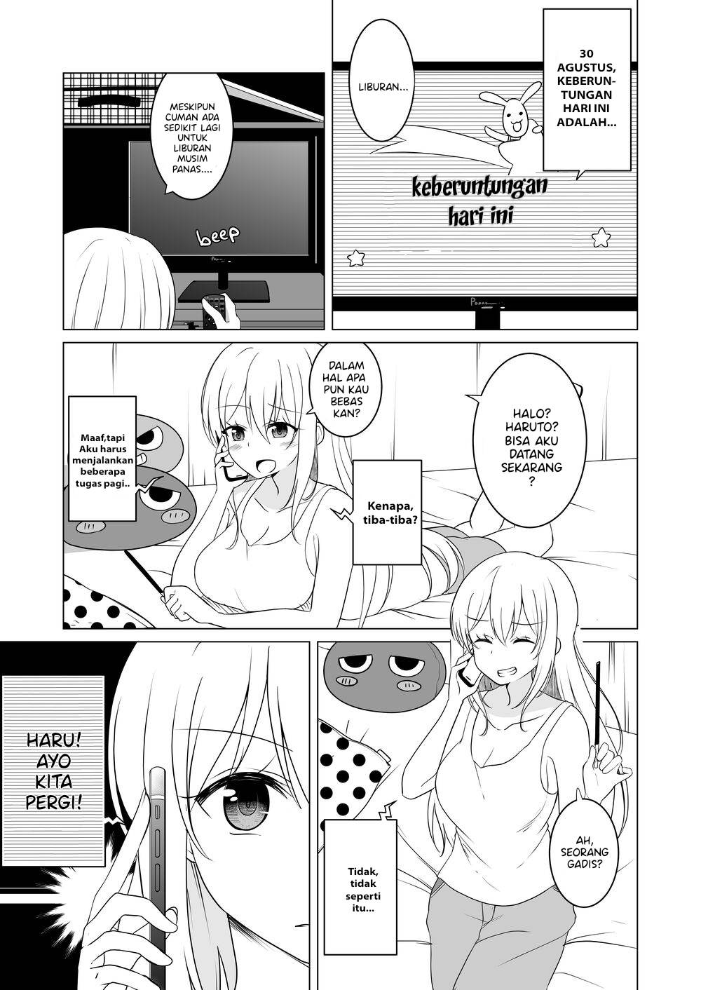 TS Suki na Danshi ga TS shita kara Zenryoku de Risou no TS-kko wo Enjiru Yatsu Chapter 23 - halaman 2