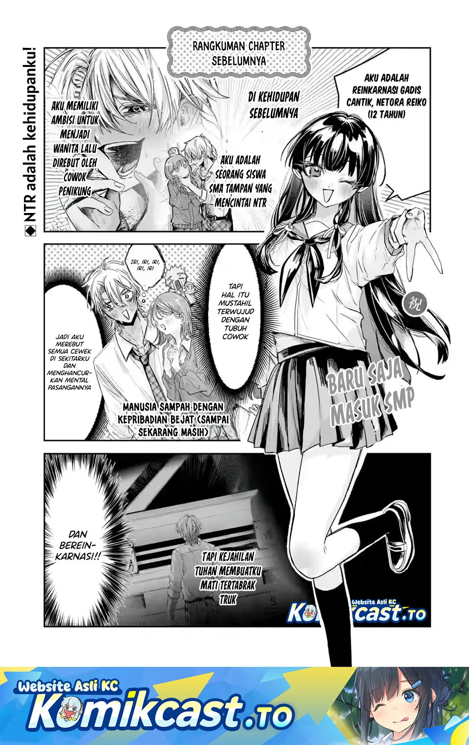 TS Tensei Bishoujo Neatora Reiko wa Netoraretai Chapter 2.1 - halaman 2