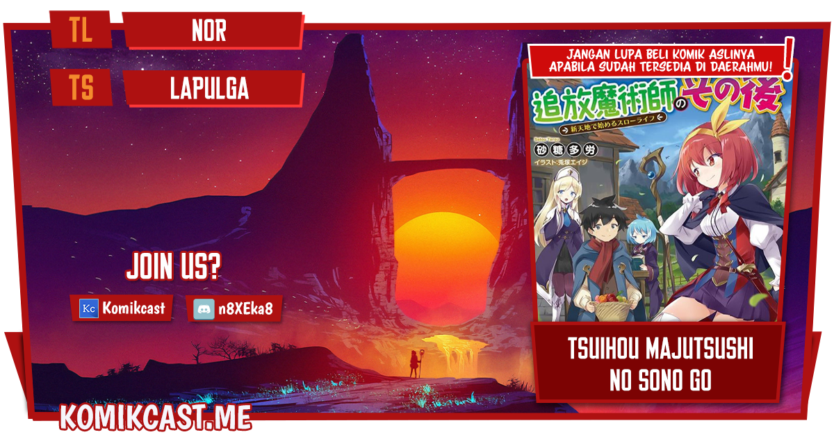 Tsuihou Majutsushi no Sonogo: Shintenchi de Hajimeru Slow Life Chapter 19 - halaman 1
