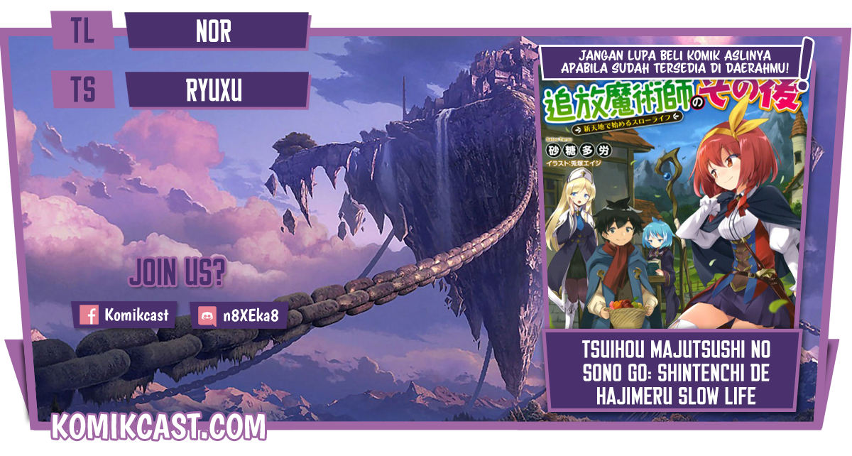 Tsuihou Majutsushi no Sonogo: Shintenchi de Hajimeru Slow Life Chapter 9 - halaman 1