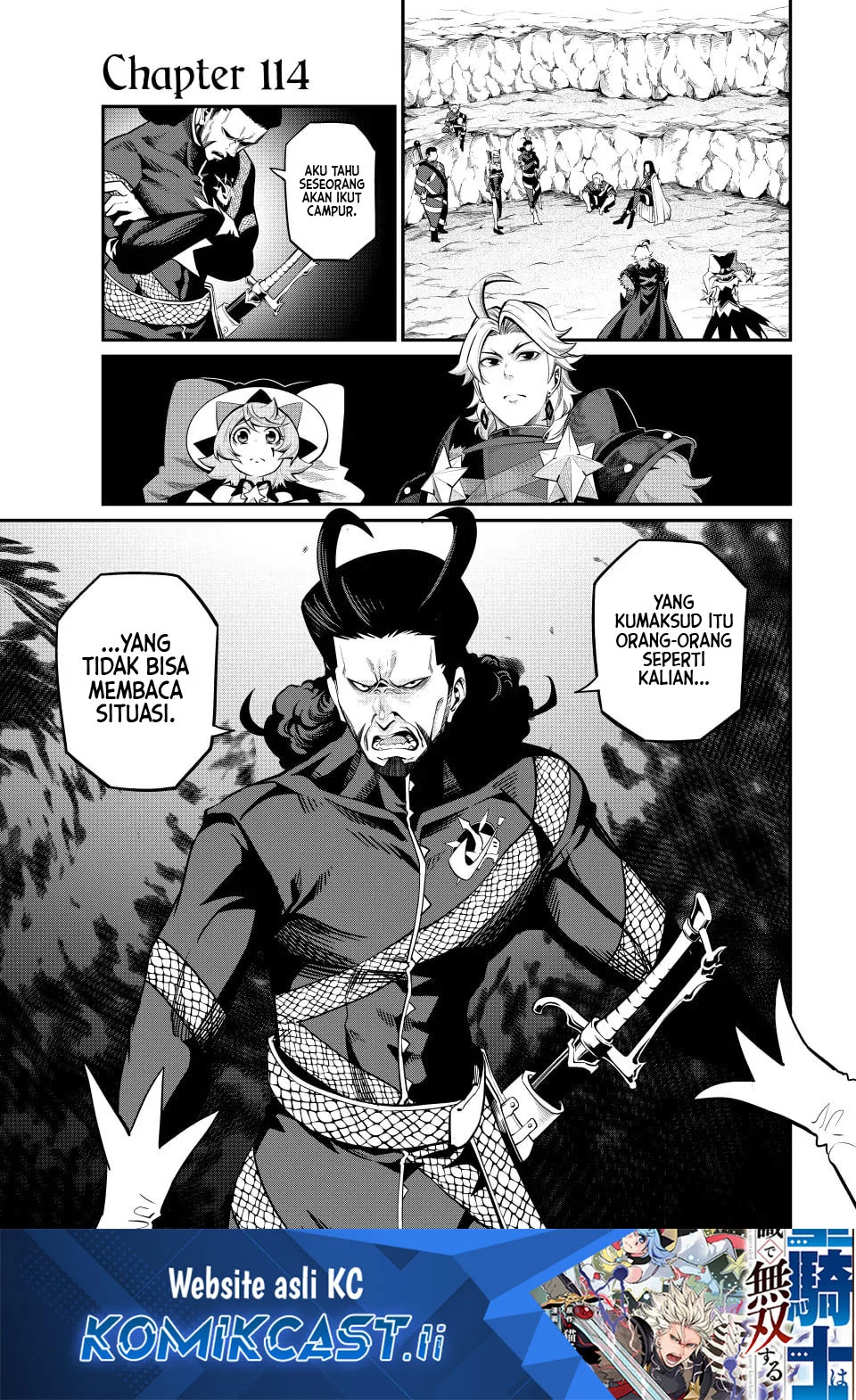 Tsuihou Sareta Tenshou Juu Kishi wa Game Chishiki de Musou Suru Chapter 114 - halaman 1