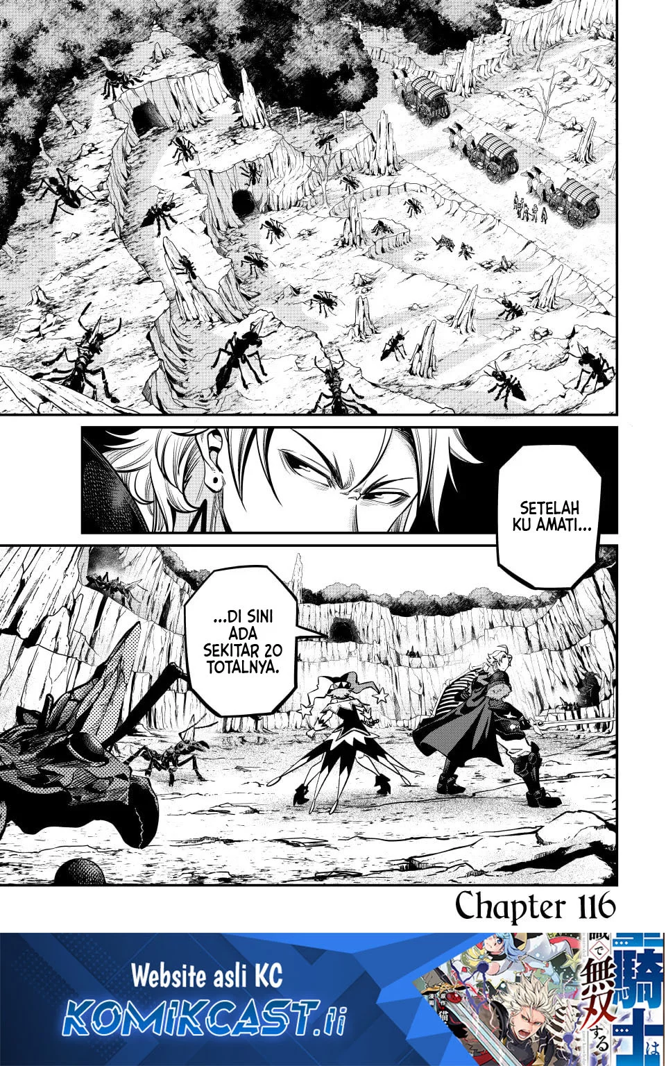 Tsuihou Sareta Tenshou Juu Kishi wa Game Chishiki de Musou Suru Chapter 116 - halaman 1