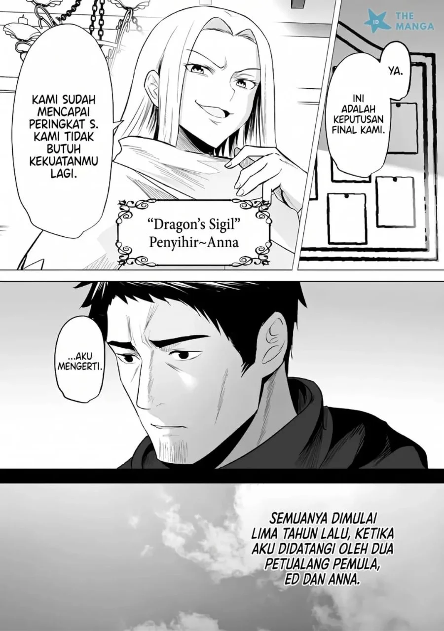 Tsuihousareta Ossan, Himatsubushi ni Kamigami wo Koeru ~Kami no Kago wo Nakama no Shoujotachi ni Yuzutteitara Saikyou Party ga Bakutan Shita Ken~ Chapter 1 - halaman 6