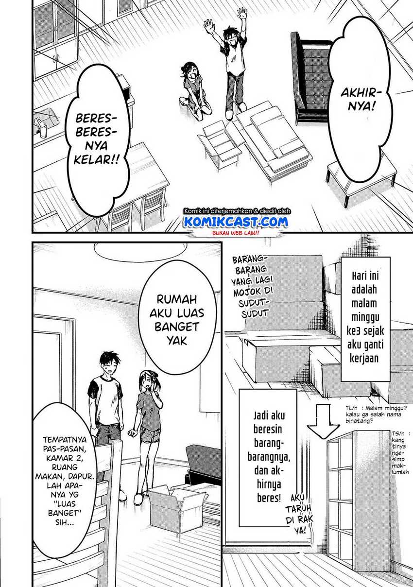 Tsuki 50-man Morattemo Ikigai no Nai Tonari no Oneesan ni 30-man de Yatowarete "Okaeri" tte Iu Oshigoto ga Tanoshii Chapter 6 - halaman 4