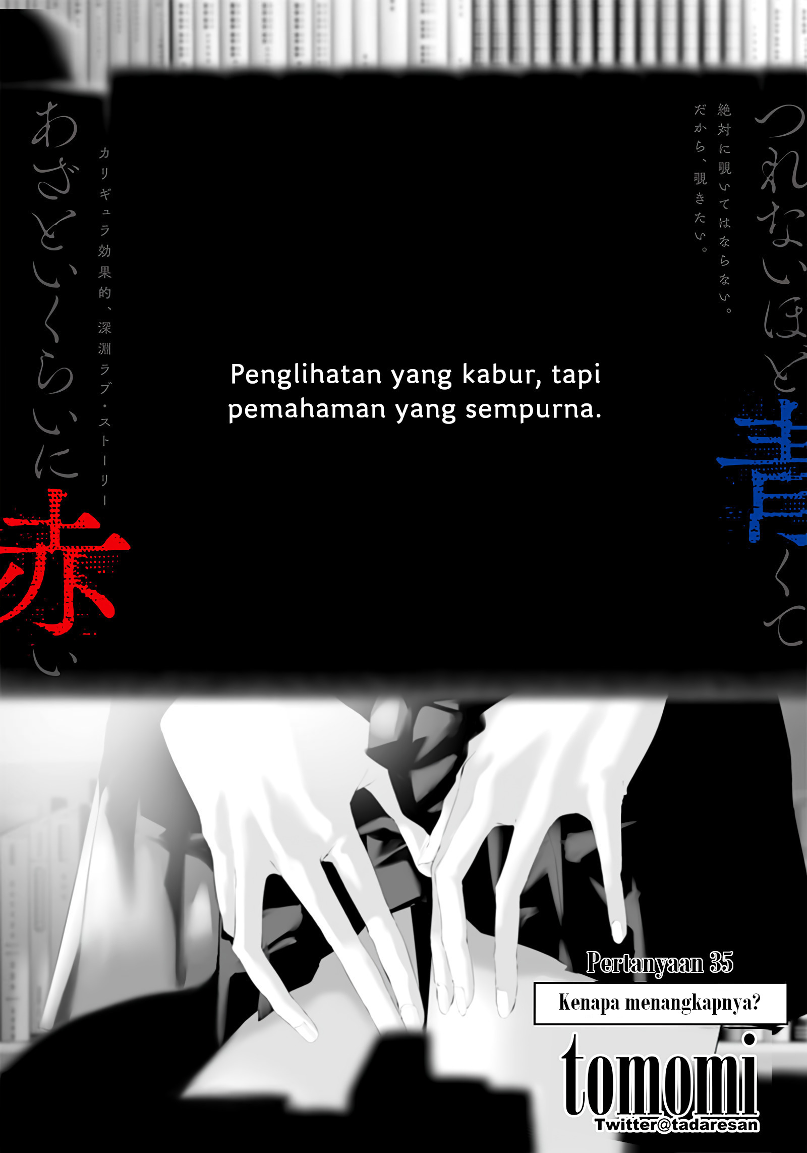 Tsurenai hodo Aokute Azatoi kurai ni Akai Chapter 35 - halaman 4