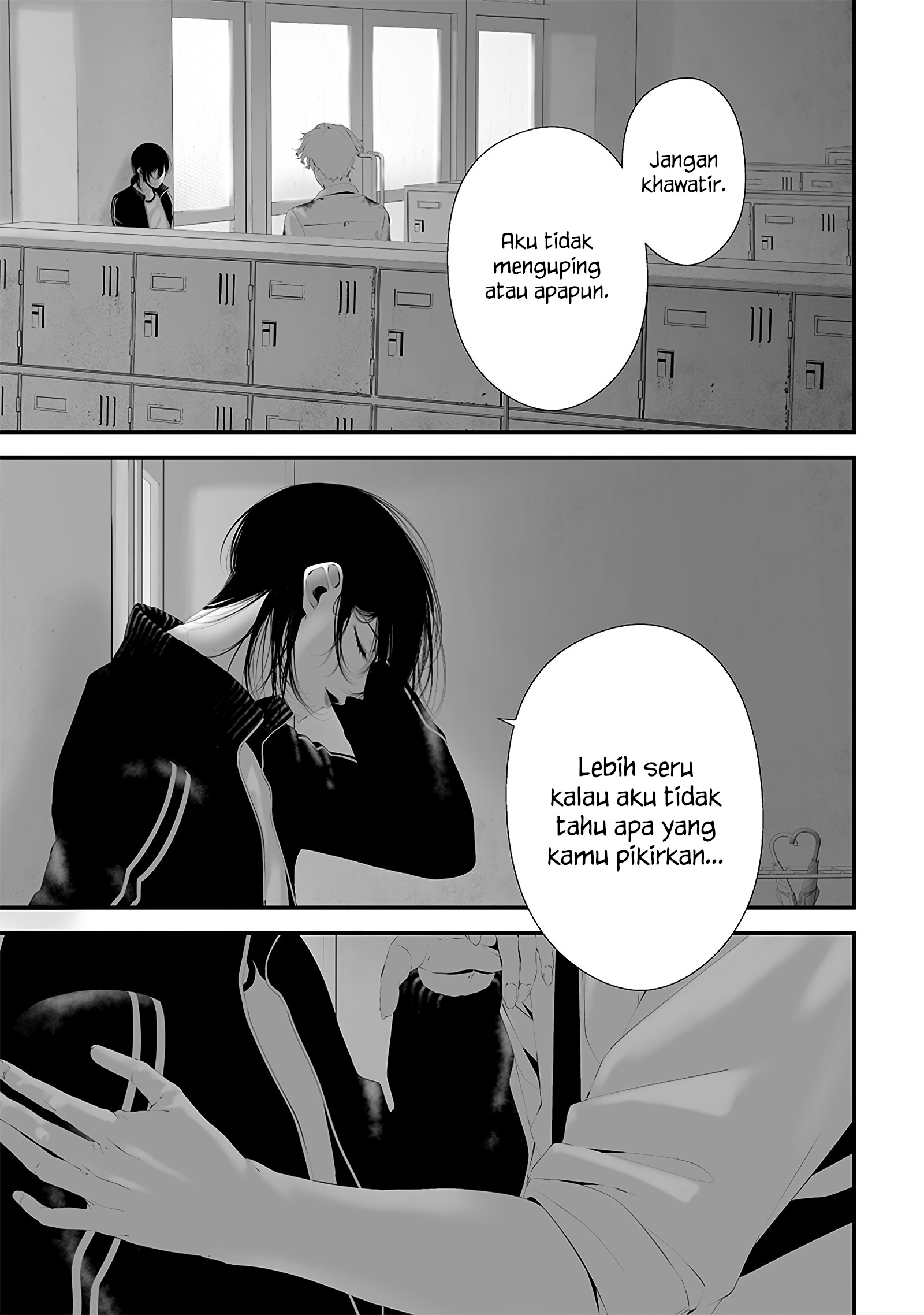 Tsurenai hodo Aokute Azatoi kurai ni Akai Chapter 49 - halaman 9