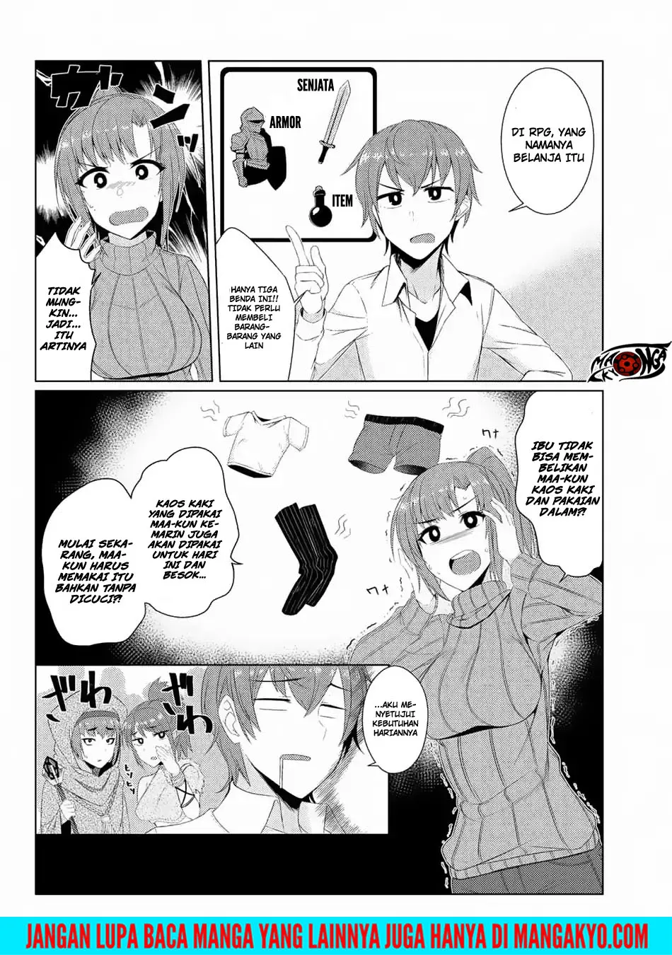 Tsuujou Kougeki ga Zentai Kougeki de Ni-kai Kougeki no Okaa-san wa Suki desu ka? Chapter 3.7 - halaman 18