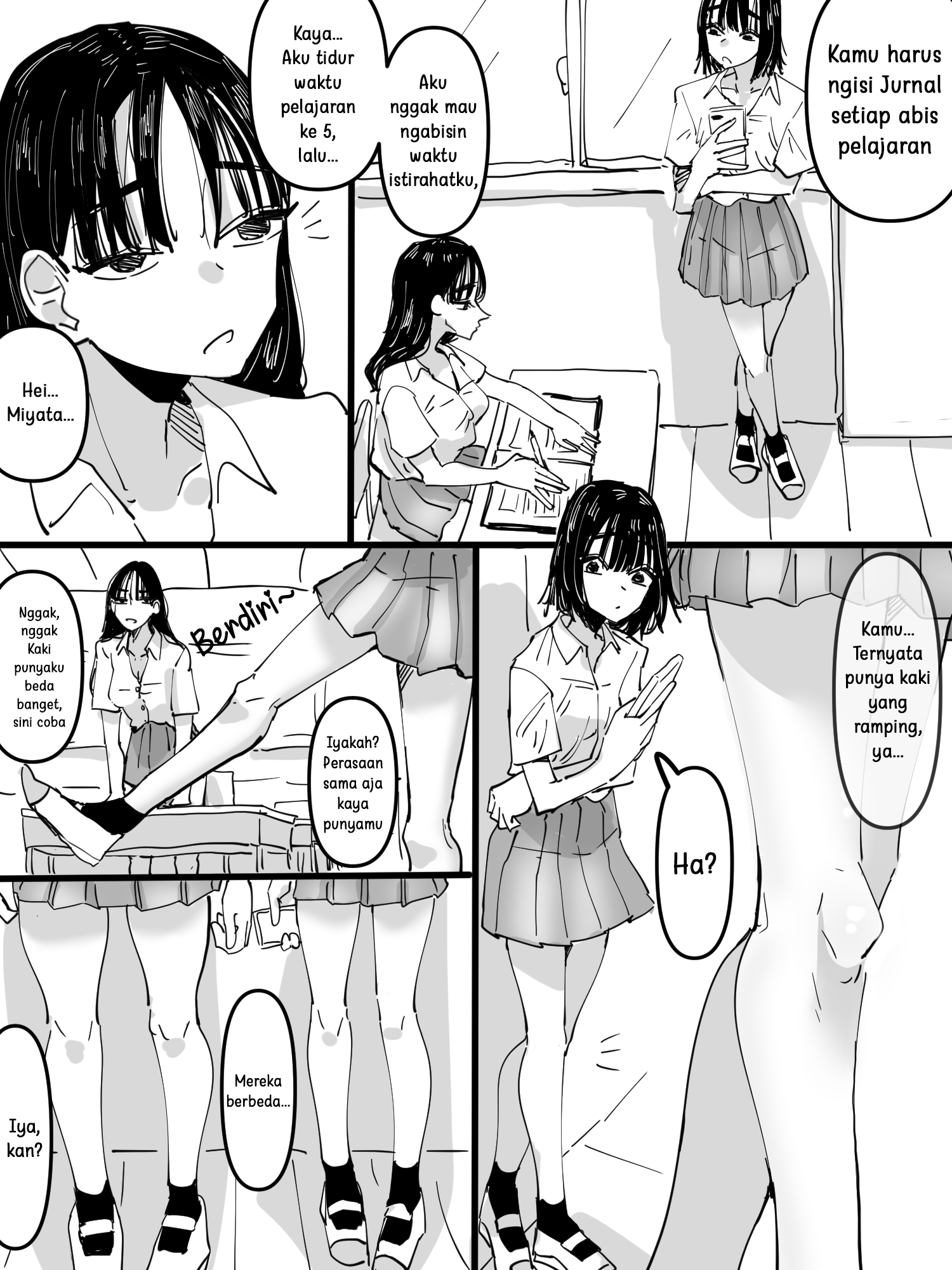 Two Girls Who Are Roughly the Same Height but Whose Proportions Are Completely Different Chapter 0 - halaman 1