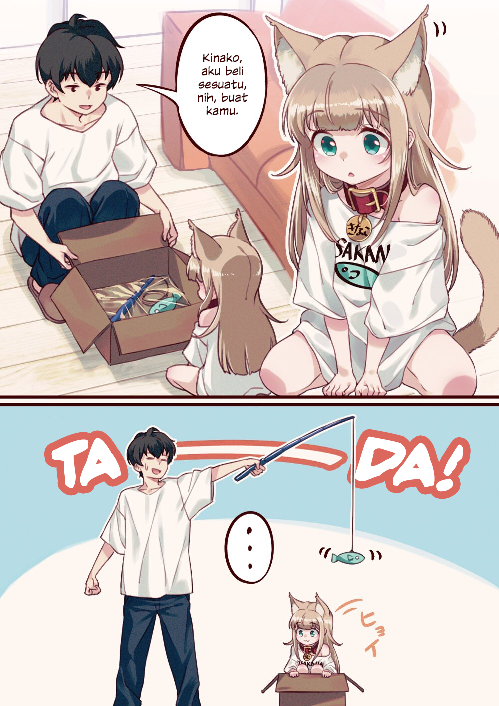 Uchi no Neko ga Onnanoko de Kawaii Chapter 3 - halaman 1
