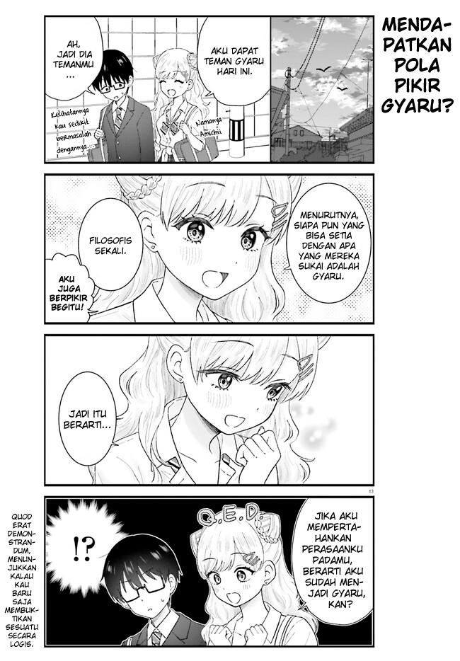 Uchida-san wa Zettai ni Gal ja Nai! Chapter 1 - halaman 13