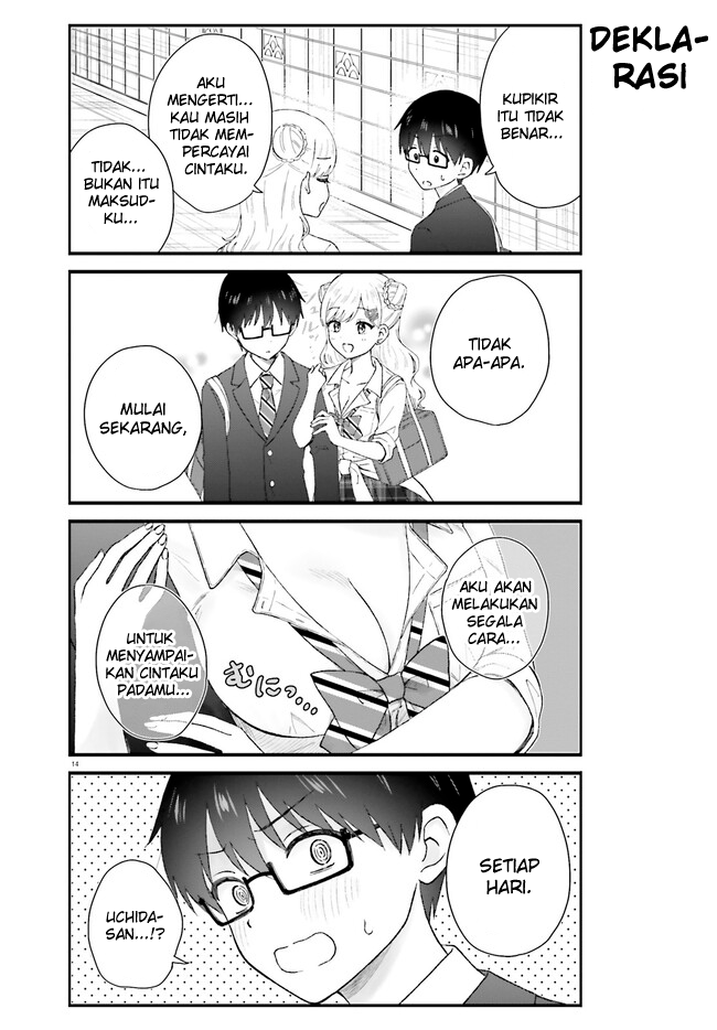 Uchida-san wa Zettai ni Gal ja Nai! Chapter 1 - halaman 14