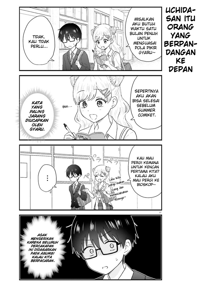 Uchida-san wa Zettai ni Gal ja Nai! Chapter 1 - halaman 7
