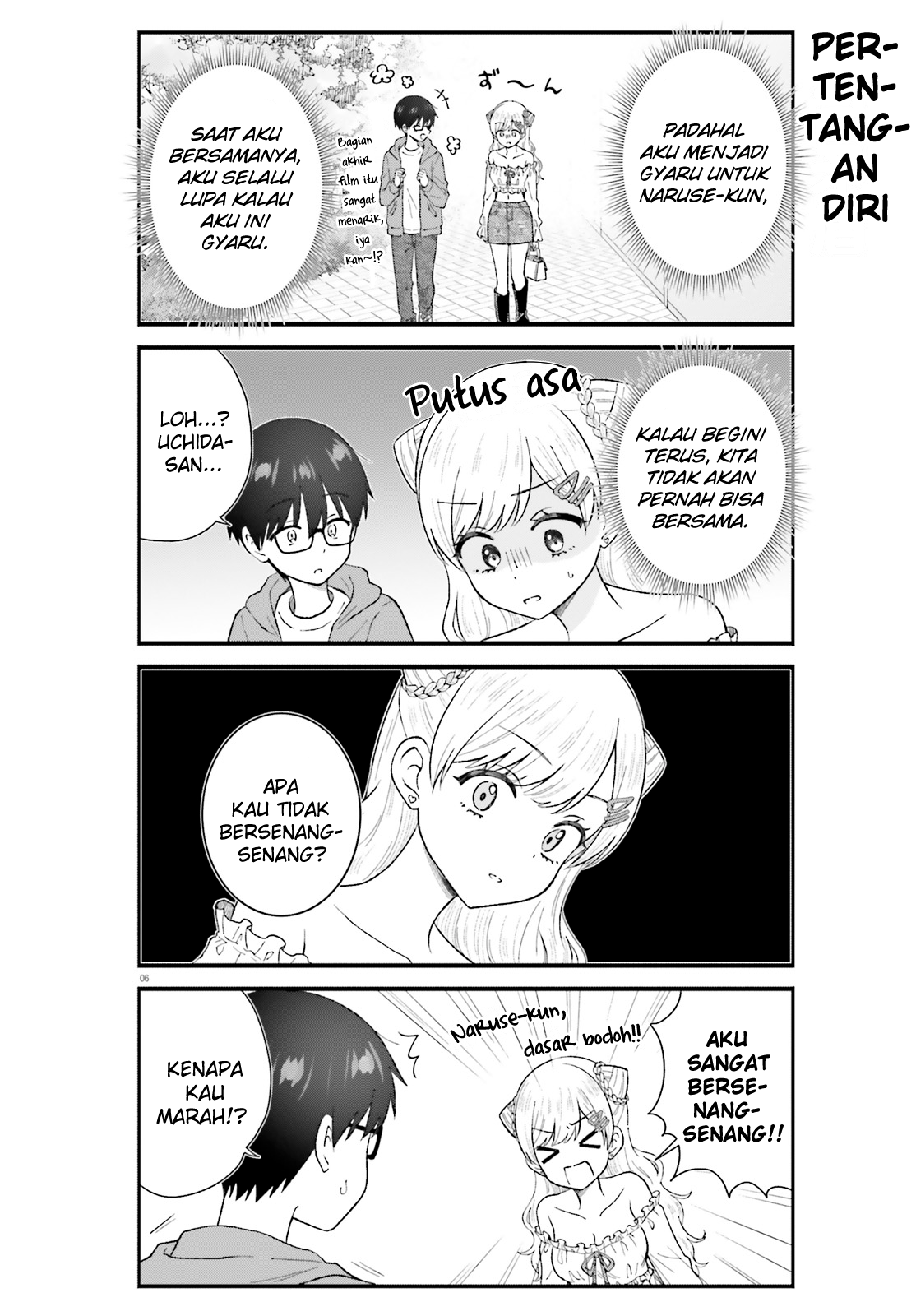 Uchida-san wa Zettai ni Gal ja Nai! Chapter 4 - halaman 6