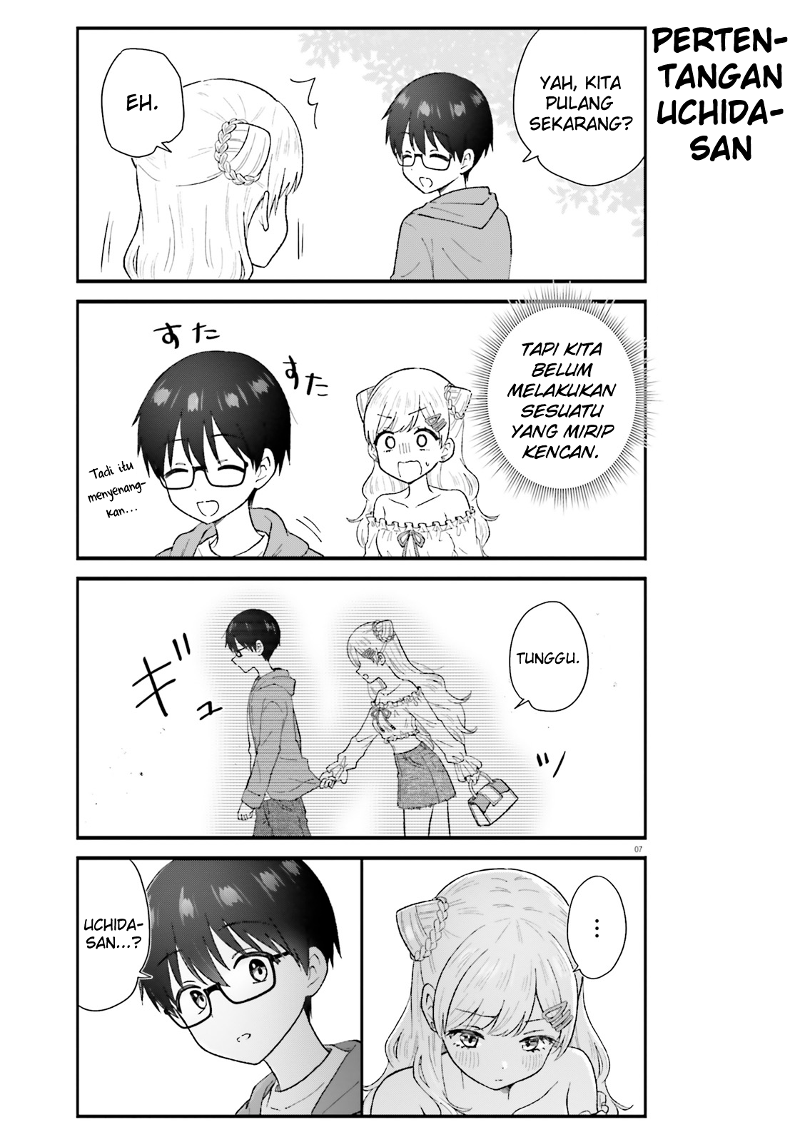 Uchida-san wa Zettai ni Gal ja Nai! Chapter 4 - halaman 7