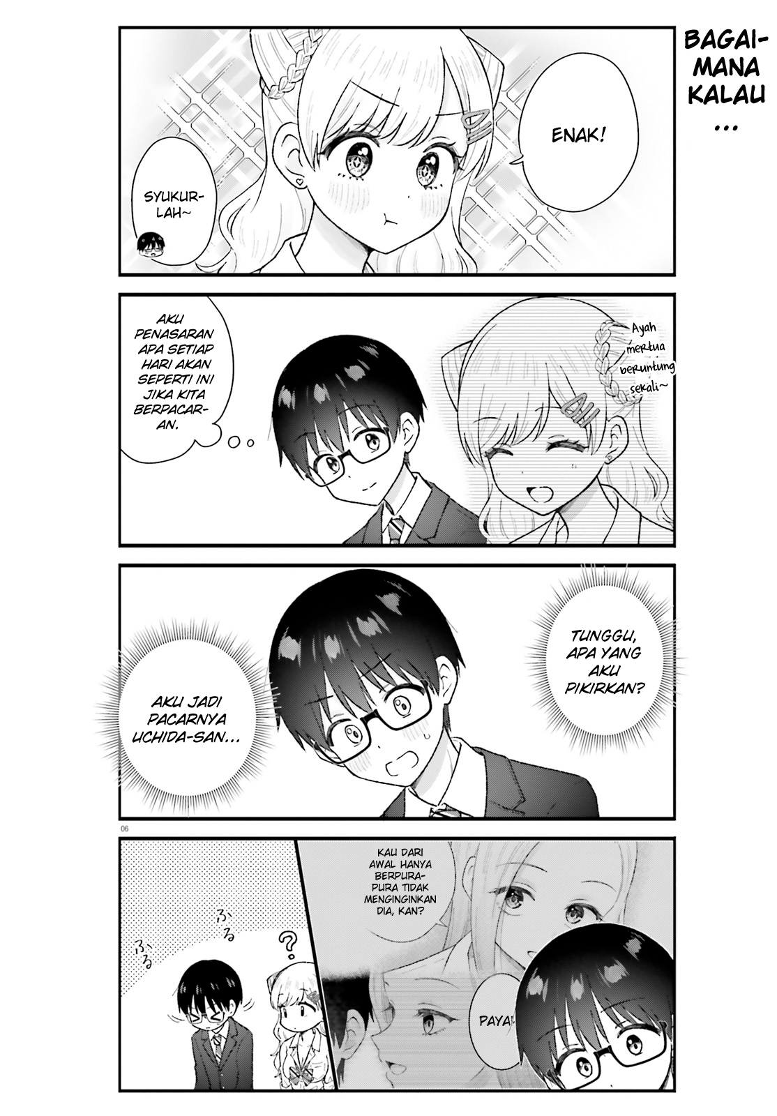Uchida-san wa Zettai ni Gal ja Nai! Chapter 8 - halaman 6