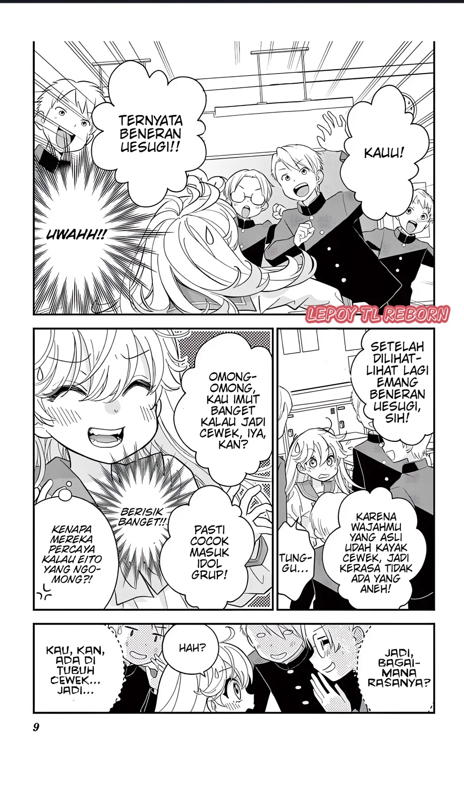 Uesugi-kun wa Onnanoko wo Yametai Chapter 4 - halaman 9